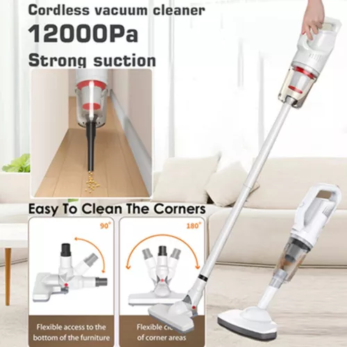 Aspiradora de mano compacta sin bolsa y vertical 12000PA 120W - suelo duro para el hogar - Imagen 4 de 12