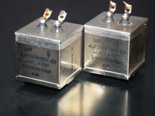 Siemens Klangfilm PIO capacitors 4uF 160V glass end seal two pcs 2