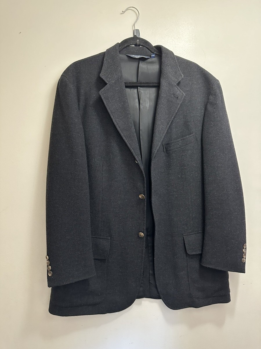 Vintage POLO RALPH LAUREN Button Front Wool Blazer Jacket 90s L | eBay