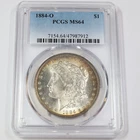 1884 O PCGS MS64 - TONED Silver Morgan Dollar - $1 US Coin #44932A