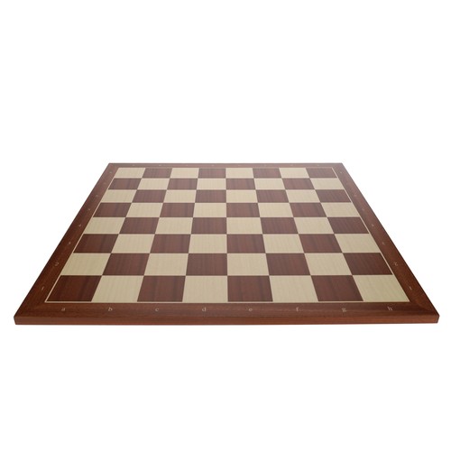 WE Games Mahogany Stained Wooden Chess Board, Algebraic Notation, 21.25 in. - Picture 3 of 6