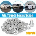 100X Oil Drain Plug Gasket Crush Washer 90430-12031 for Toyota Lexus GX460 12mm