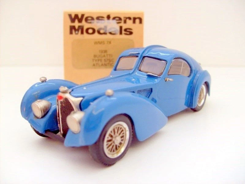 Miniature Voiture Western Models - Bugatti 46 Cabriolet Bleu Ciel - Échelle 1:43 - Occasion