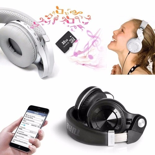 Bluedio T2+ Bluetooth 5.0 Headphones Foldable Over Ear Headset, SD card slot/FM - Picture 8 of 10