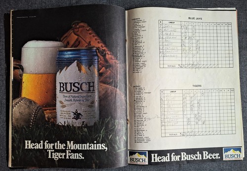 1985 Score Book & Official Program Detroit Tigers against Toronto Blue Jays - Picture 3 of 3
