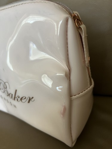 Pink Ted Baker London Wash Cosmetics Toiletries Make Up Zip Up Bag Used - Picture 20 of 21