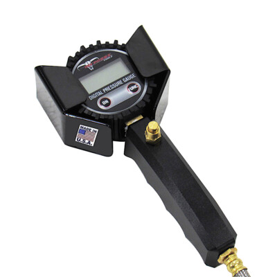 Pit Posse Made in USA Large Air Gauge Pouch Holder Car Trailer Hanger NHRA-Black