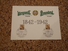 1942 Czechoslovakia Bohemia & Moravia Pilsen Bürgerliches Brauhaus Souvenir Fold