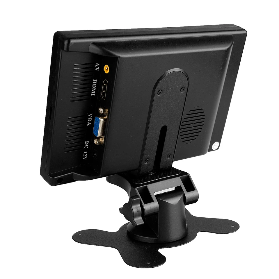 7 inch HDMI LCD Car Backup DVD Monitor 1024x600 Video Speaker IPS Wide Screen - Image 3 of 4