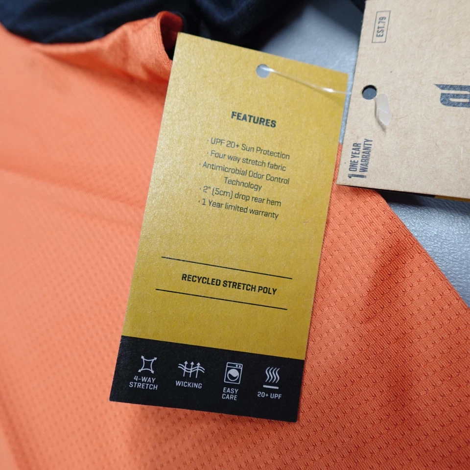 Camiseta deportiva para hombre Dakine Syncline S/S papaya naranja espiga lobo gráfico Foto 4 de 4