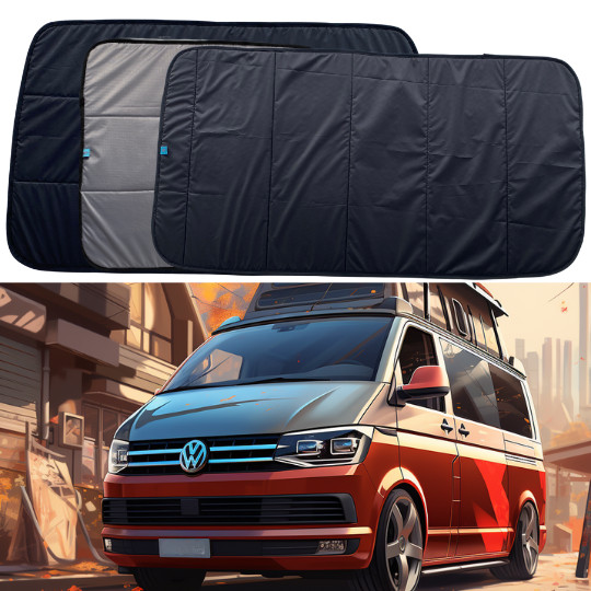 VW T5, T5.1, T6, T6.1 Transporter & Caravelle Magnetic Thermal Blinds