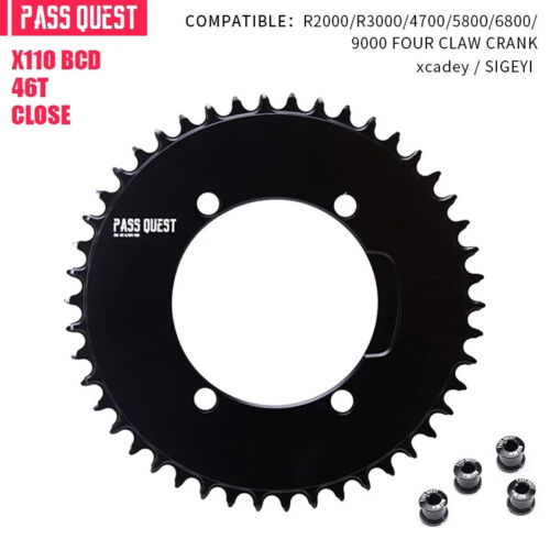 110BCD Road Bike Single Chainring 4 Bolt for AERO AXS 12s Chain Round Sprocket - Picture 27 of 34