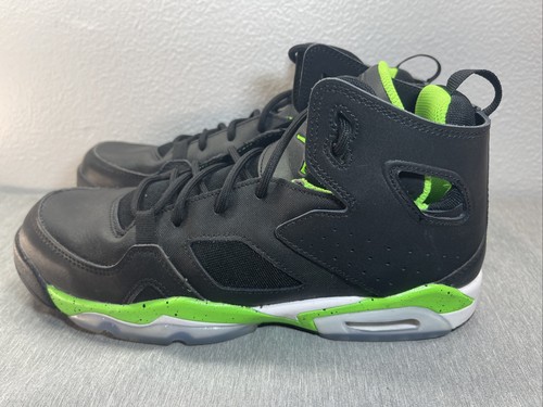 Jordan Flight Club 91 Black Green Strike White GS Youth shoes DM1685-003 sz 7Y - Picture 3 of 9