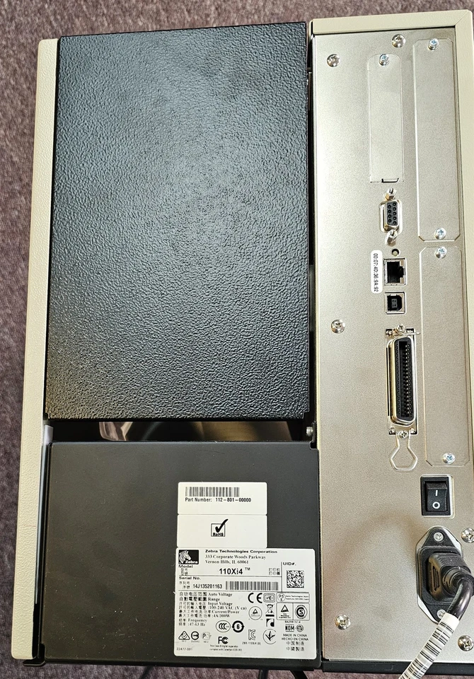 Zebra 110Xi4 Label Maker Thermal Printer 112-801-00000 203 DPI RFID USB - Image 4 of 4