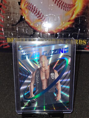 2023 Panini Revolution WWE Star Gazing Steve Austin Stone Cold #28 Sunburst #/99