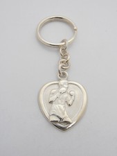 Boxer: 925 Silver Heart Keychain - Boxing - Boxing - Boxer - Boxing