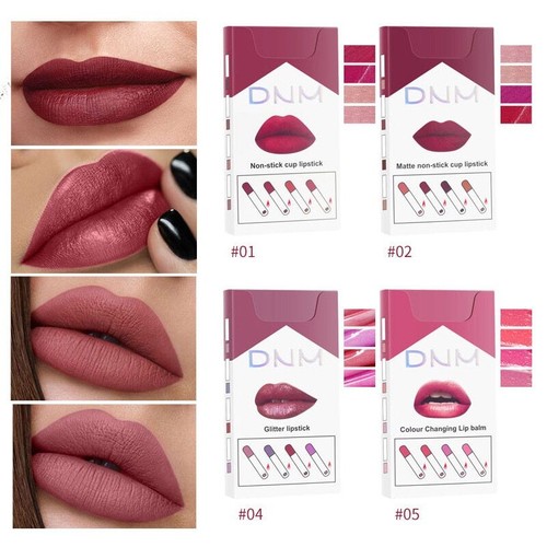 4 Colors Cigarette Tube Lipstick Set Matte Long Lasting Waterproof Lip Glaze Tin - Picture 11 of 19