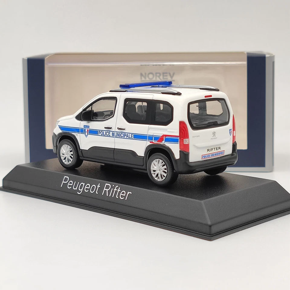 1/43 Norev Peugeot Rifter 2019 Police Municipale Diecast Models Car Collection - Image 3 of 4
