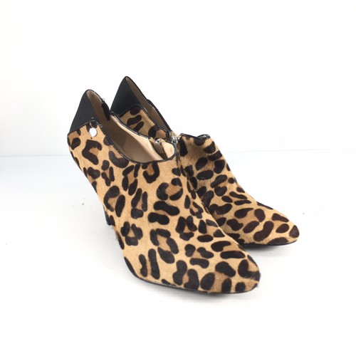 cheetah heeled booties