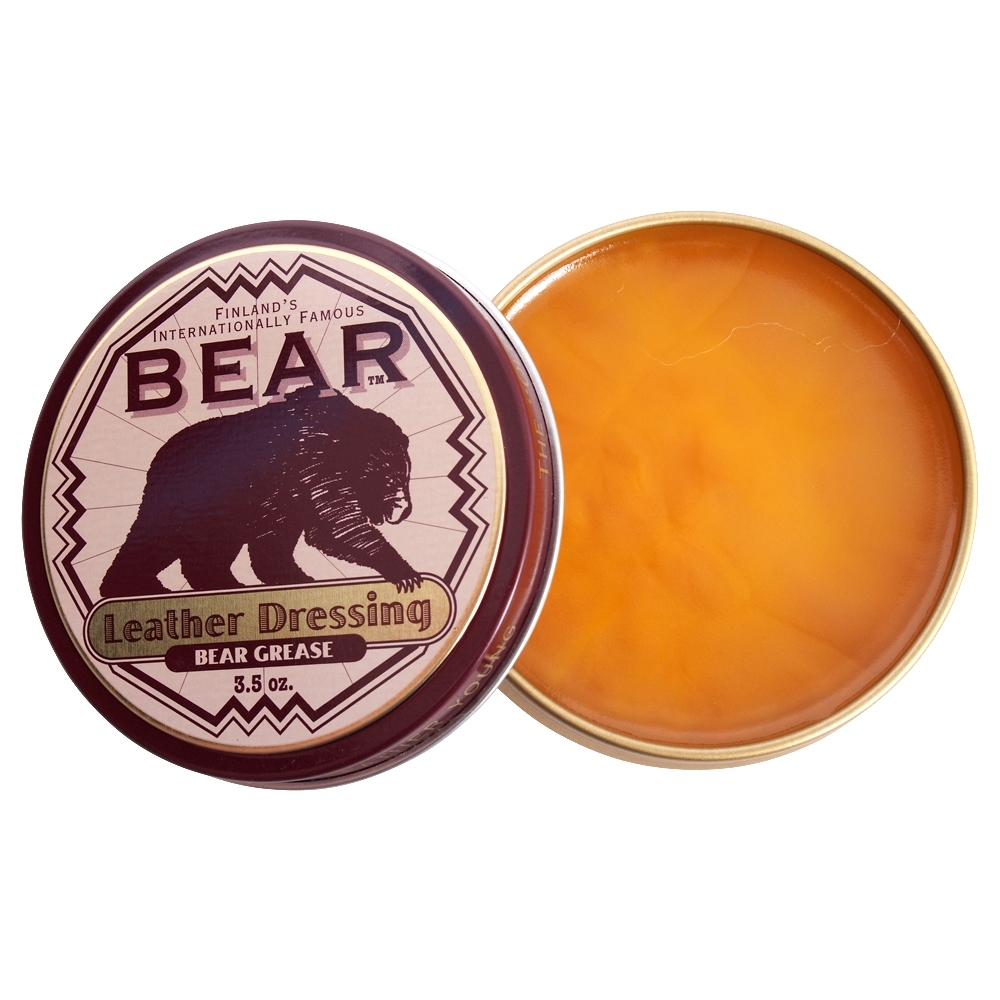 Bear Grease Leather Dressing Waterproofer & Conditioner (3.5 oz)