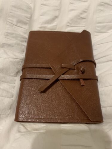 Aspinal of London Notebook Small Tan Leather 5.5 inches x 4 inches - Afbeelding 1 van 4