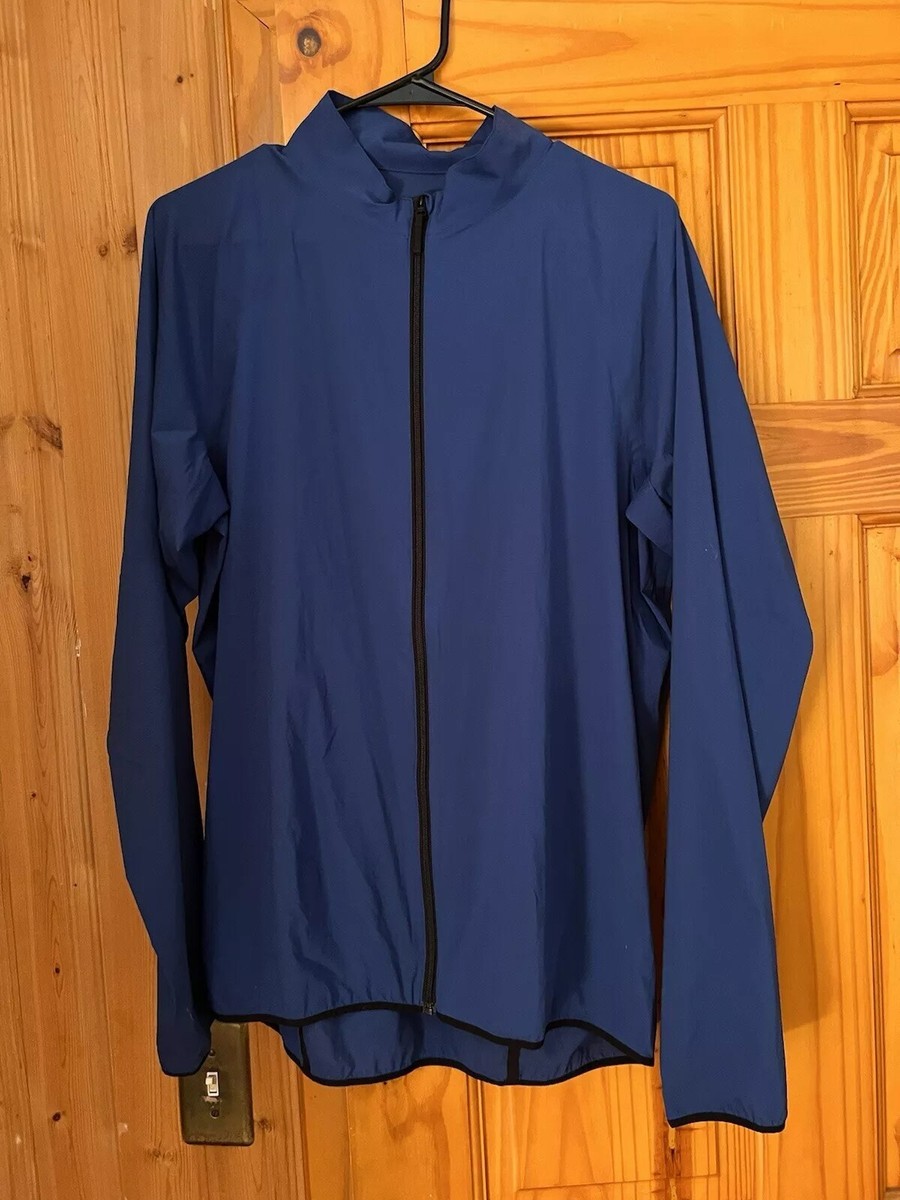 Goldwin Japan Blue Zip-Up Floating Wind Shell Jacket Windbreaker  