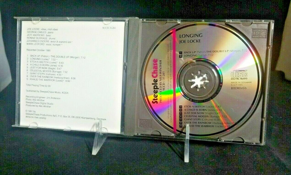 Joe Locke Quintet - Longing (CD) 1991, SteepleChase [Denmark]  Foto 2 de 3