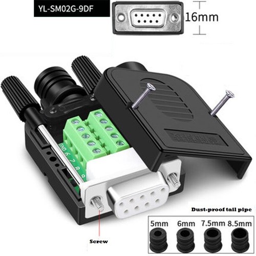 2Pcs D SUB9Pin RS232Connector RS232Male Female Connector DB9 COM RS232Connectors - Picture 19 of 33