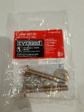 Everbilt 5/16" x 2-1/4" Steel Toilet Bolts Snapoff Bolts, Nuts Washers.