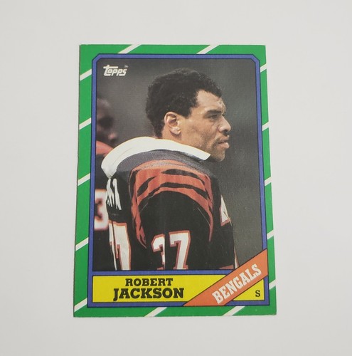 Robert Jackson #266 Topps 1986 Football Card (Cincinnati Bengals) G - Picture 3 of 4