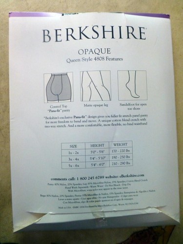 Berkshire Strumpfhose Gr. 1 X - 2 X schwarz blickdicht - Bild 2 von 4
