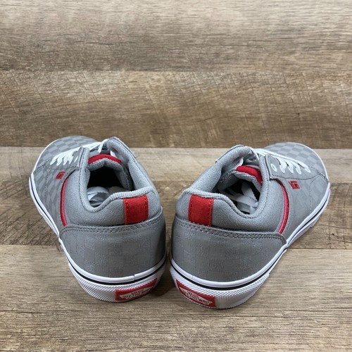 VANS Seldan Checkerboard Grey Red Skate Shoes Youth/Men's Sz 5.5 Women Sz 7 NEW - Picture 5 of 9
