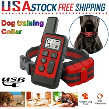 2700 FT Dog Training US Collar Rechargeable Remote Shock Pet Waterproof Trainer