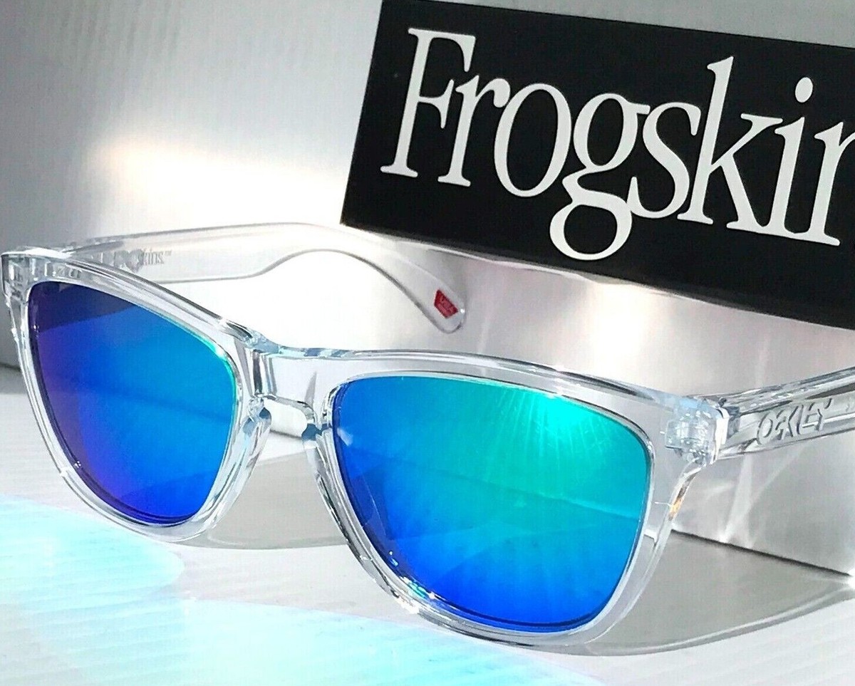 NEW Oakley FROGSKINS Clear Crystal POLARIZED Galaxy Jade Lens