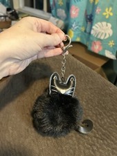 unbranded black cat keychain