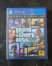Grand Theft Auto V: Premium Edition Sony PlayStation 4 GTA New Sealed PS4 Shoot