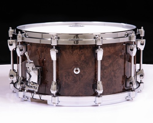 Tama Starphonic Walnut 14x7 Snare Drum - Gloss Black Walnut Burl - Picture 3 of 7