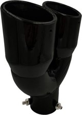 Black Stainless Steel Universal Exhaust Muffler Tip Tail Pipe Auto Accessory