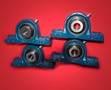 4 Gehäuselager / Stehlager / Stehlagereinheit UCP 204 / 20 mm Wellendurchmesser