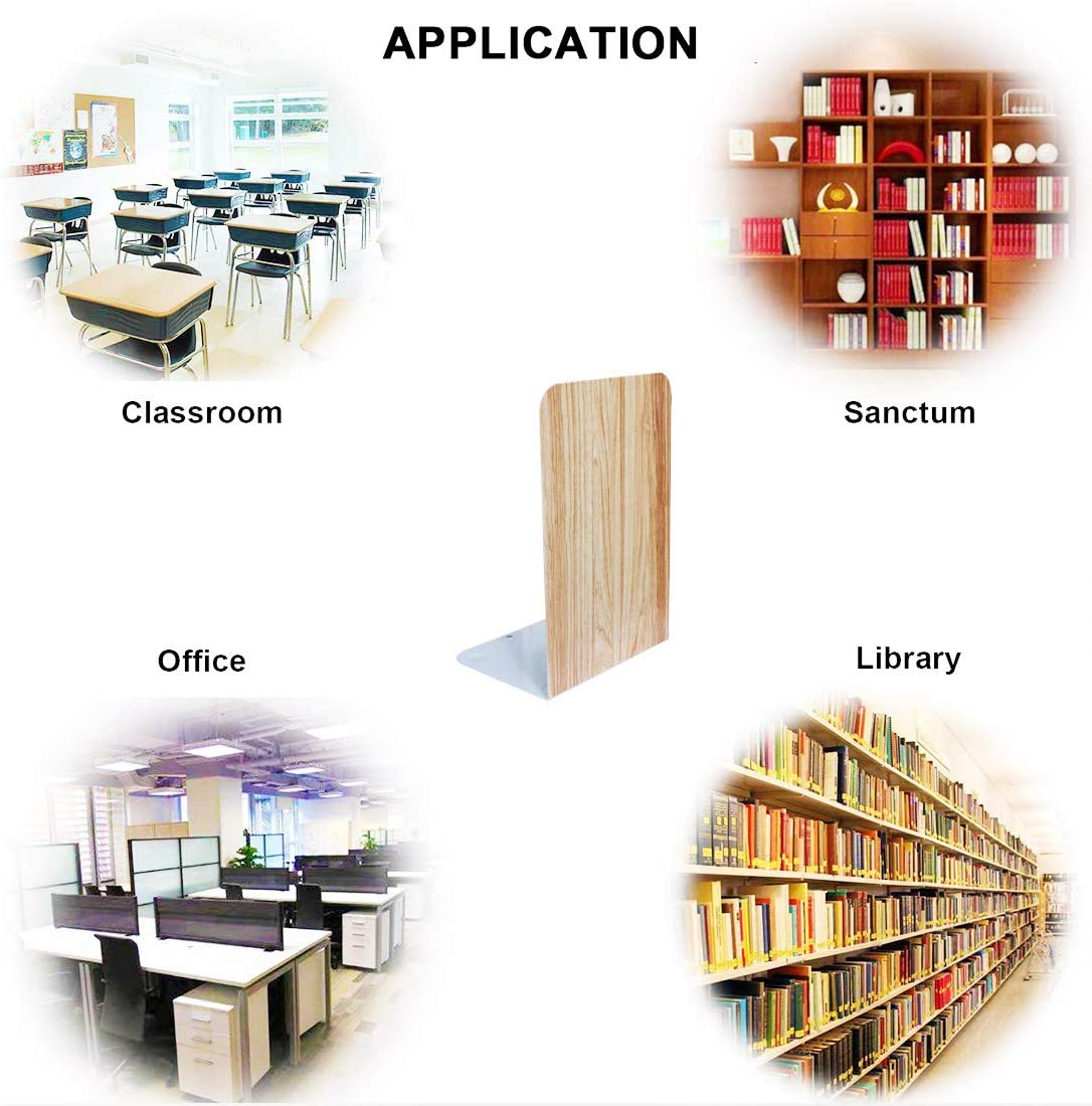 Elegante Buchstützen Mit Rosen-Design Aus Metall - Hohl-Out Blumen Für Bücherregal & Schreibtisch