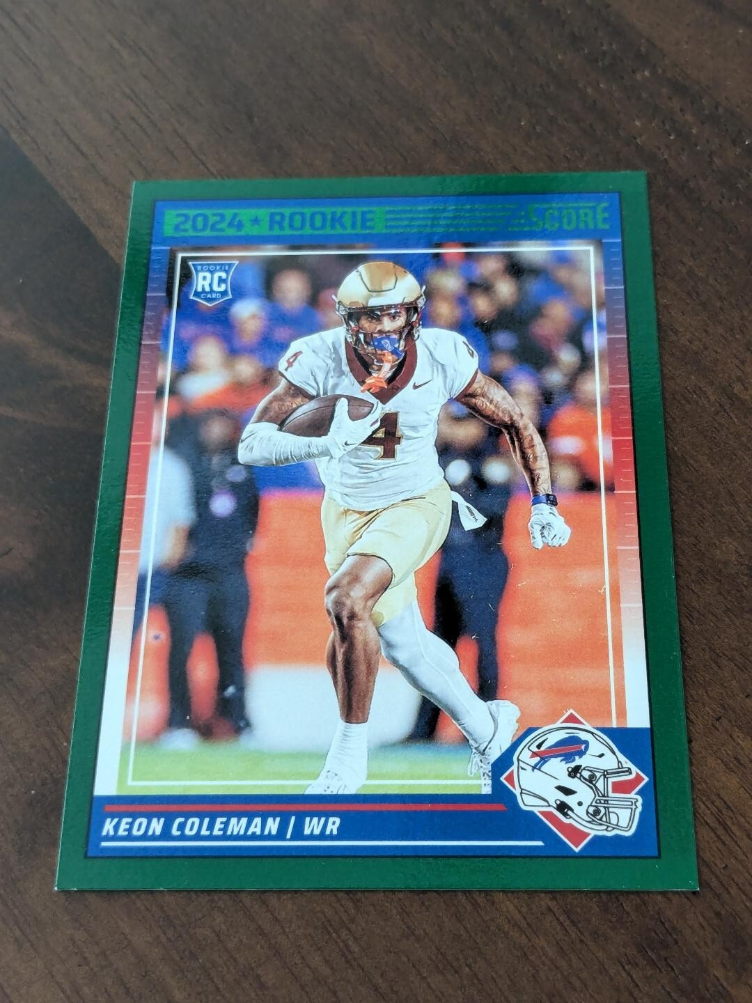 2024 SCORE * Rookie Keon Coleman Buffalo Bills Card# 337 "Green"