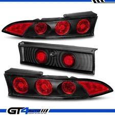 1995 96 97 98 1999 for Mitsubishi Eclipse Black Red Rear Taillights 3Pcs Set