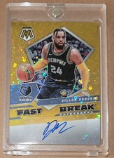 2021-22 Panini Mosaic (Dillon Brooks) Fast Break Gold Disco Autographs #01/10 🔥