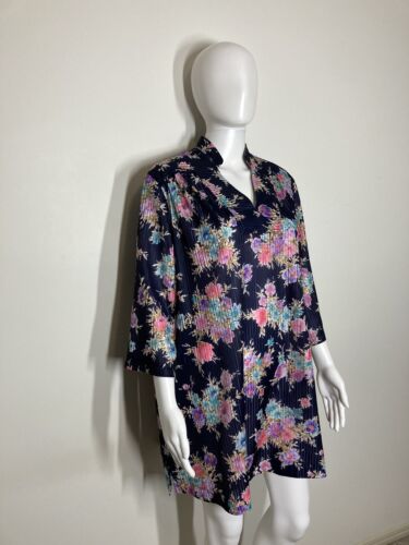 Vintage 60s 70s Eugen Bright Tunic Top XL XXL - Picture 8 of 18