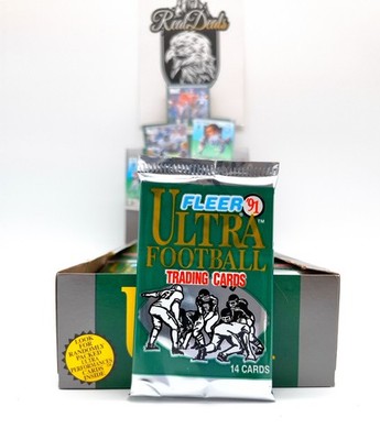 Fleer Ultra 1991 NFL Football 1X Booster Pack 14 Karten Sealed OVP