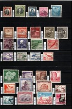 Cile (1911-1986, lotto di 42 valori diversi, timbrati/used