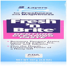Fresh'N Brite Denture Cleaning Paste, 1Pack