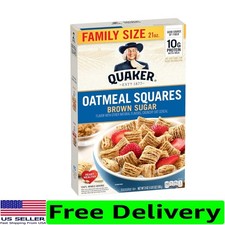 Healthy Breakfast Cereal, 21oz Brown Sugar Oatmeal Squares - Family Favorite
