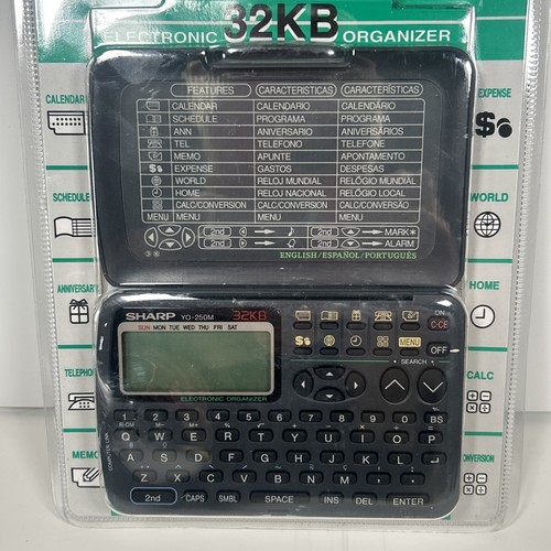 Sharp YO-250M Personal Organizer 32 Kb New Sealed Unopened Vintage 1990s - Picture 3 of 18