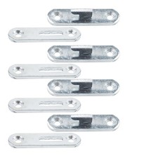 4 Sets 3-Inch Bed Rail Fasteners Wood Bed Rail Connecting Fittings Hooks